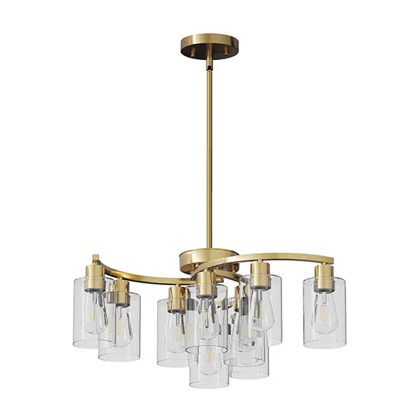 ARLGSITE 9 Light Modern Farmhouse Chandelier Dining Room Fixture
