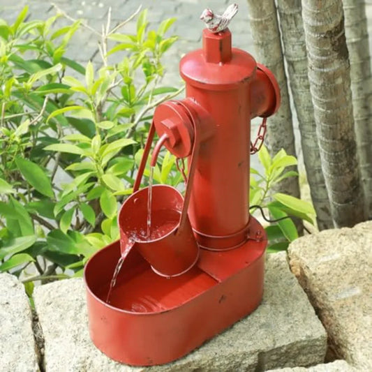 Solar Powered Water Fountain With Backup Battery for Garden Patio