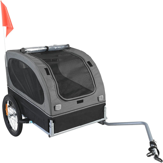 Dog Bike Trailer Pet Cart For Bicycle Carrier With Reflectors
