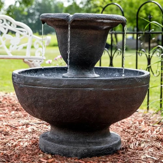Outdoor Water Fountain For Garden And Patio With Streaming Water