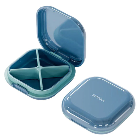 4 Grid Pill Case Portable Moisture Resistant Pill Organizer Travel