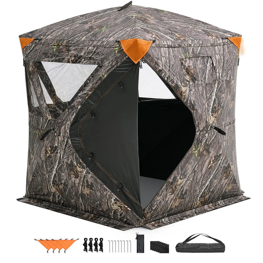 SucceBuy Hunting Blind 270 Degree See Through Ground Blind