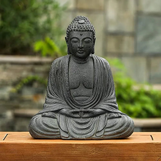 SHXI Buddha Statue Outdoor Indoor Meditating Garden Zen Sculpture