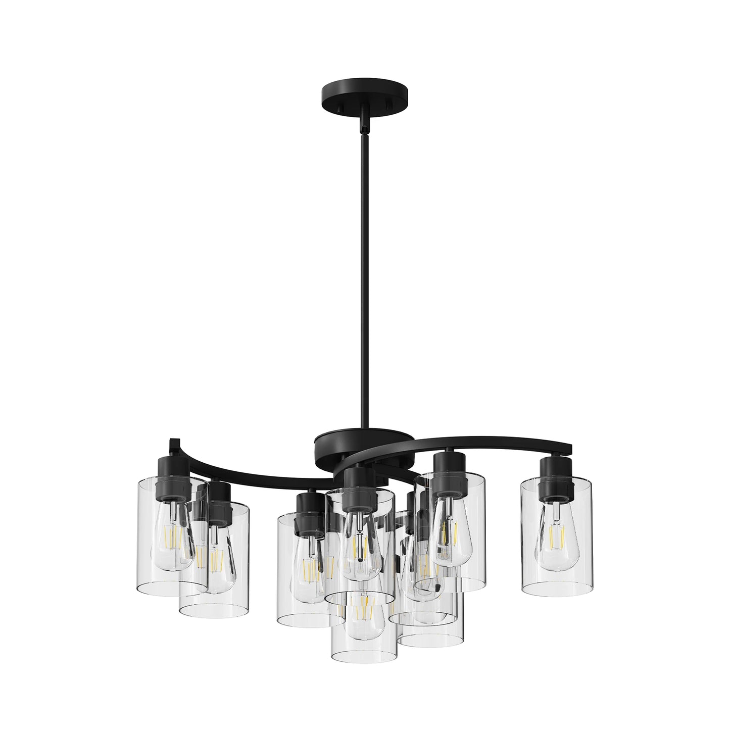ARLGSITE 9 Light Modern Farmhouse Chandelier Dining Room Fixture