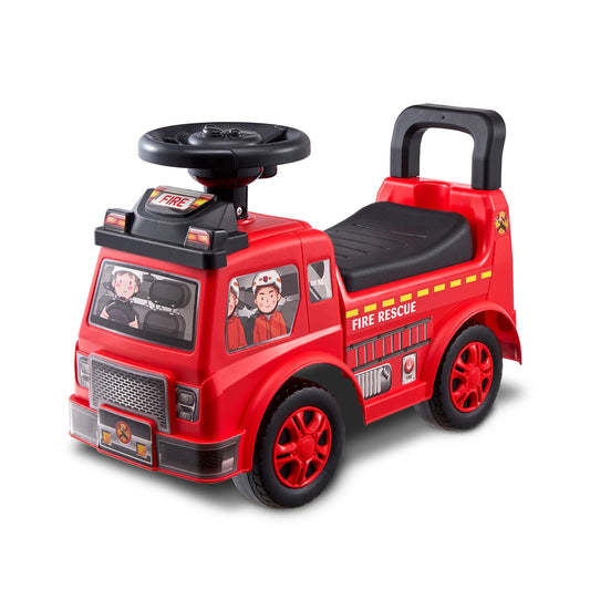 SucceBuy Ride On Push Car With Music Steering Wheel