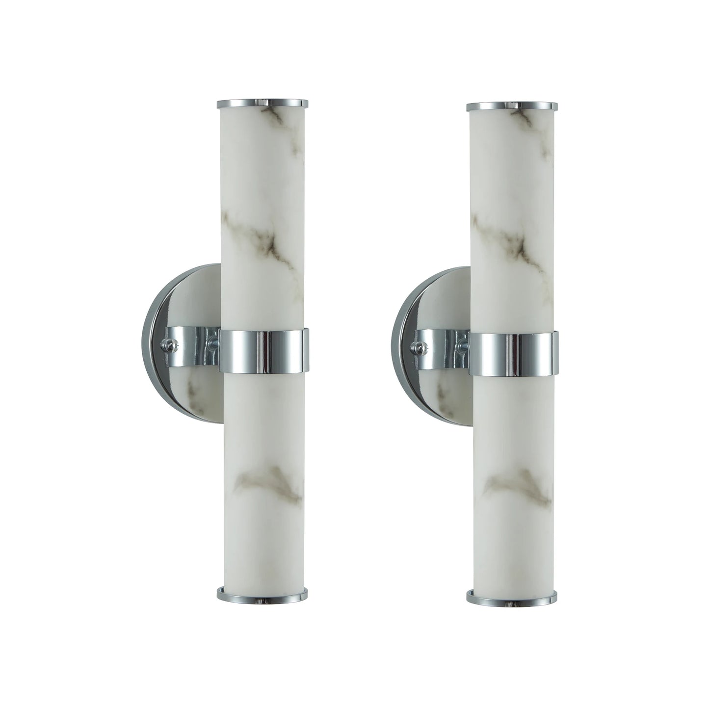 ARLGSITE Resin Marble Texture Wall Light Set of 2 Fixtures