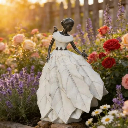 Fairy Garden Outdoor Resin Maiden Statue For Garden Decor