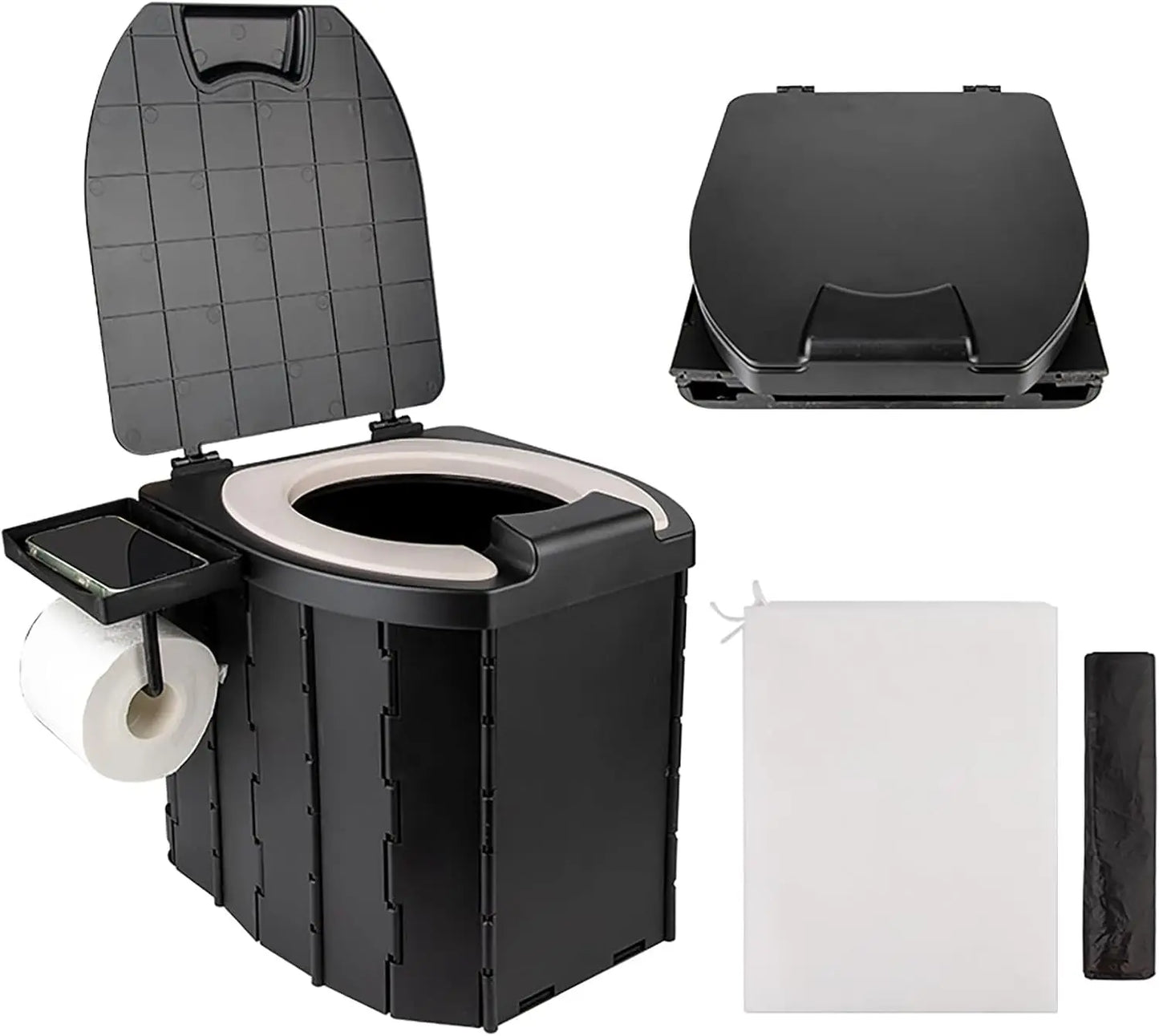 Lightweight Portable Camping Toilet With PU Cushion