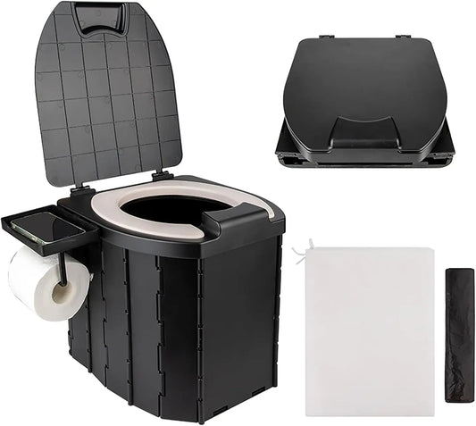 Lightweight Portable Camping Toilet With PU Cushion