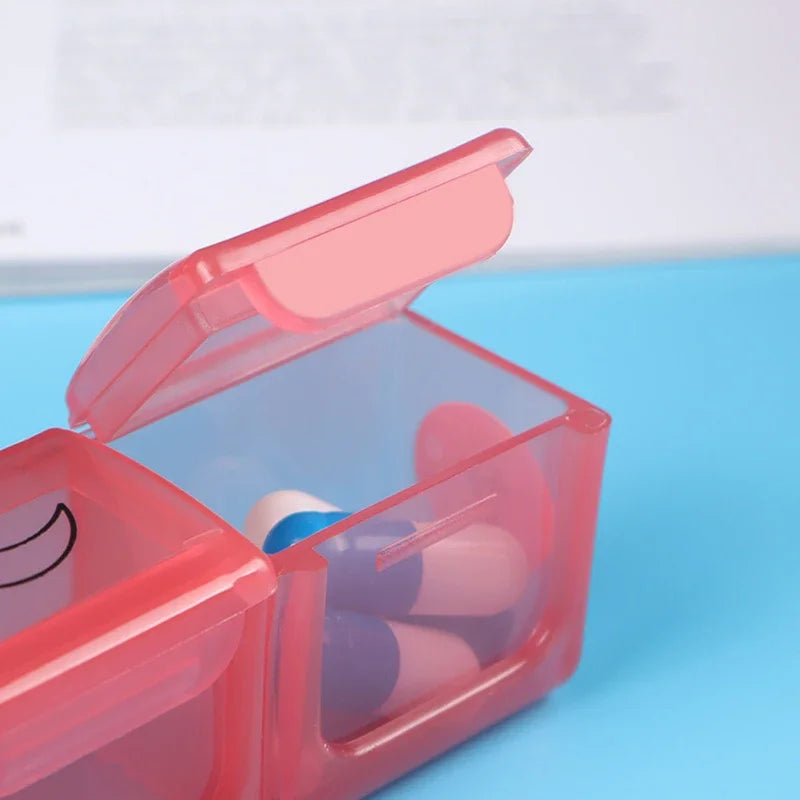 Monthly Pill Case Travel Dispenser 32 Slot 31 Day Pill Box Organizer
