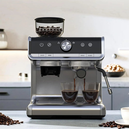 Acekool 20 Bar Espresso Machine With Grinder For Coffee Lovers