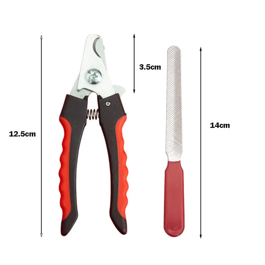 Pet Nail Clippers Sickle Style Stainless Steel Grooming Scissors