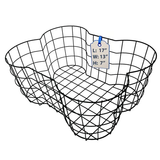 Dog Toy Basket Bone Shaped Indestructible Bin Sturdy Storage Organizer