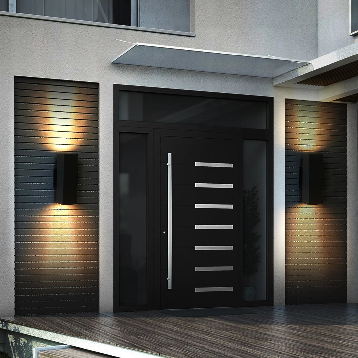 ARLGSITE 2-Pack Outdoor Up and Down GU10 Wall Light
