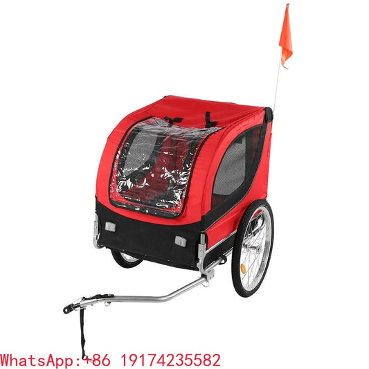 Folding Dog Trailer for Bicycle Pet Carrier Jogger