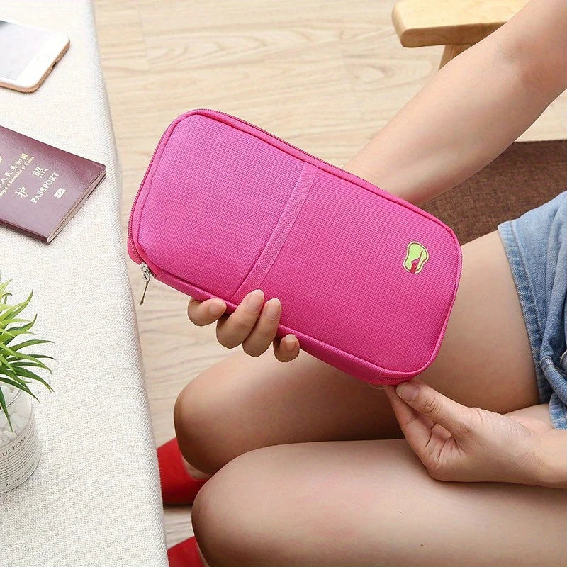 Travel Wallet Passport Card Holder Organizer Cash Holder Document Bag