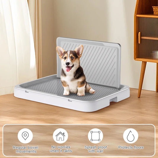 Alloet Dog Potty Tray With Pee Wall Pan Trainer Kit