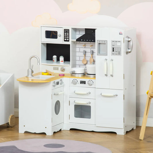 Fosanmi Pretend Kitchen Playset With Appliances For Educational Role Play