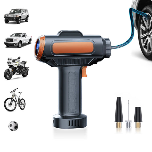 BELIBUY Wireless Portable Tire Inflator With LED Display For Car And Bike