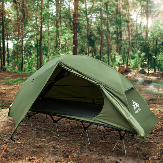 Night Cat Waterproof Camping Cot Tent Off Ground 1 Person
